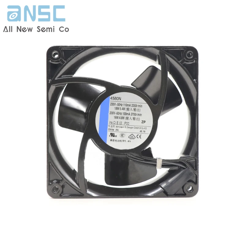 Original Axial fan 4580N Compact fan 18W 230V cabinet cooling fan