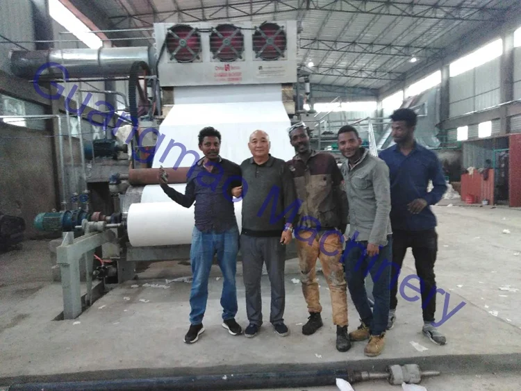 Small Waste Recycling Small Factory Production Line Grinding Toilet Paper Roll Cutting Machine