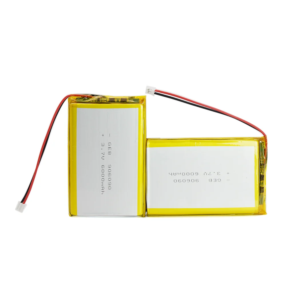 充電式2Sリポバッテリー906090 106090 3.7V 6000mAh 7000mAh 8000mAh