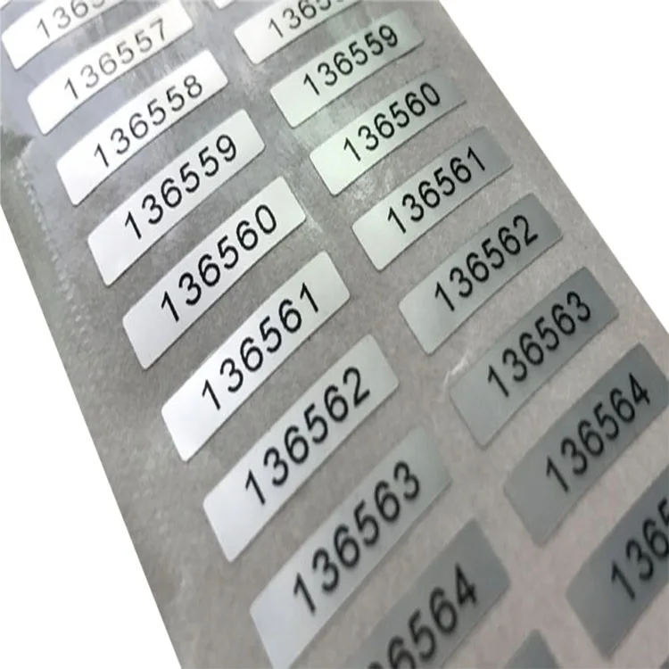 Customized SKU Label Serial Number QR Code Sticker Labels with Faster Delivery