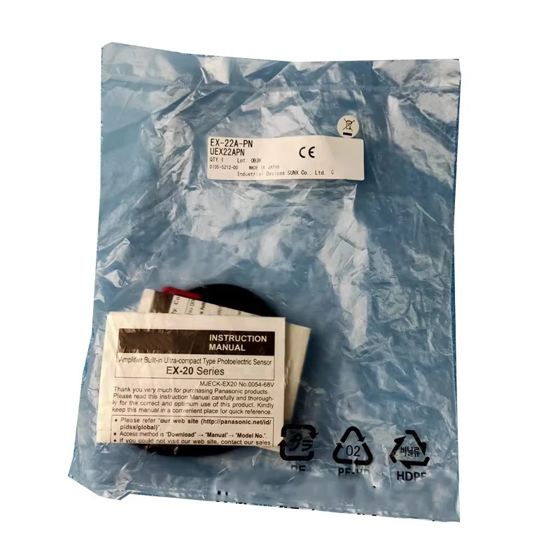 New Original EX-22A-PN Photoelectric Sensor, EX SeriesAccurate detection, stable signal output. Compact size, easy installation. Applied for object sensing, position limit and industrial automatic control equipment.
