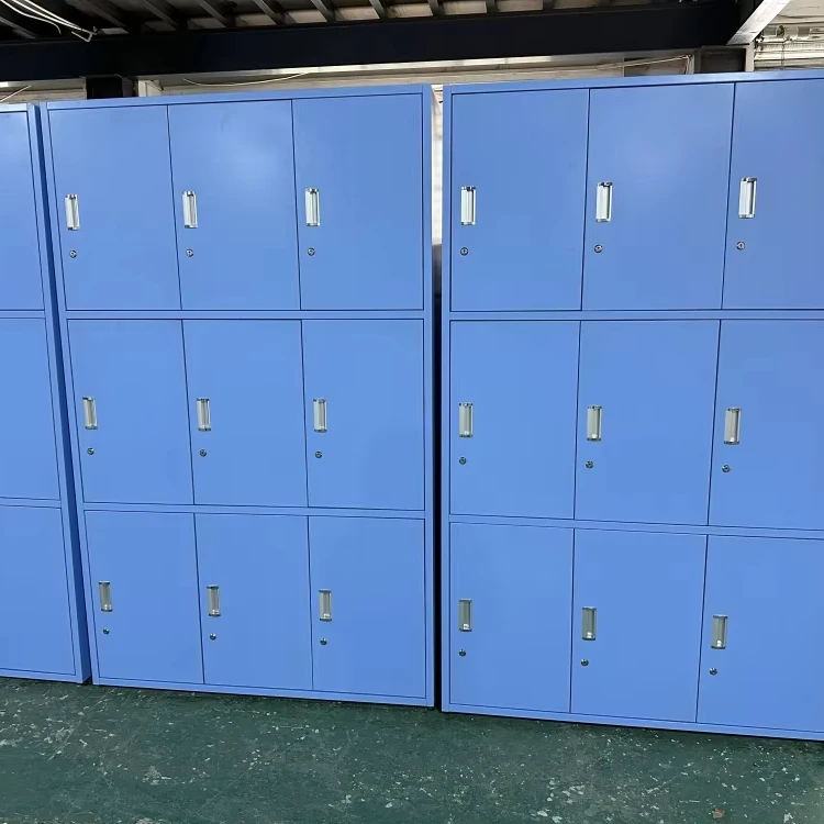 School Medical Lab Laboratory Furniture Wardrobe Steel Cabinet Clothes Powder Coated Steel Storage Lockers