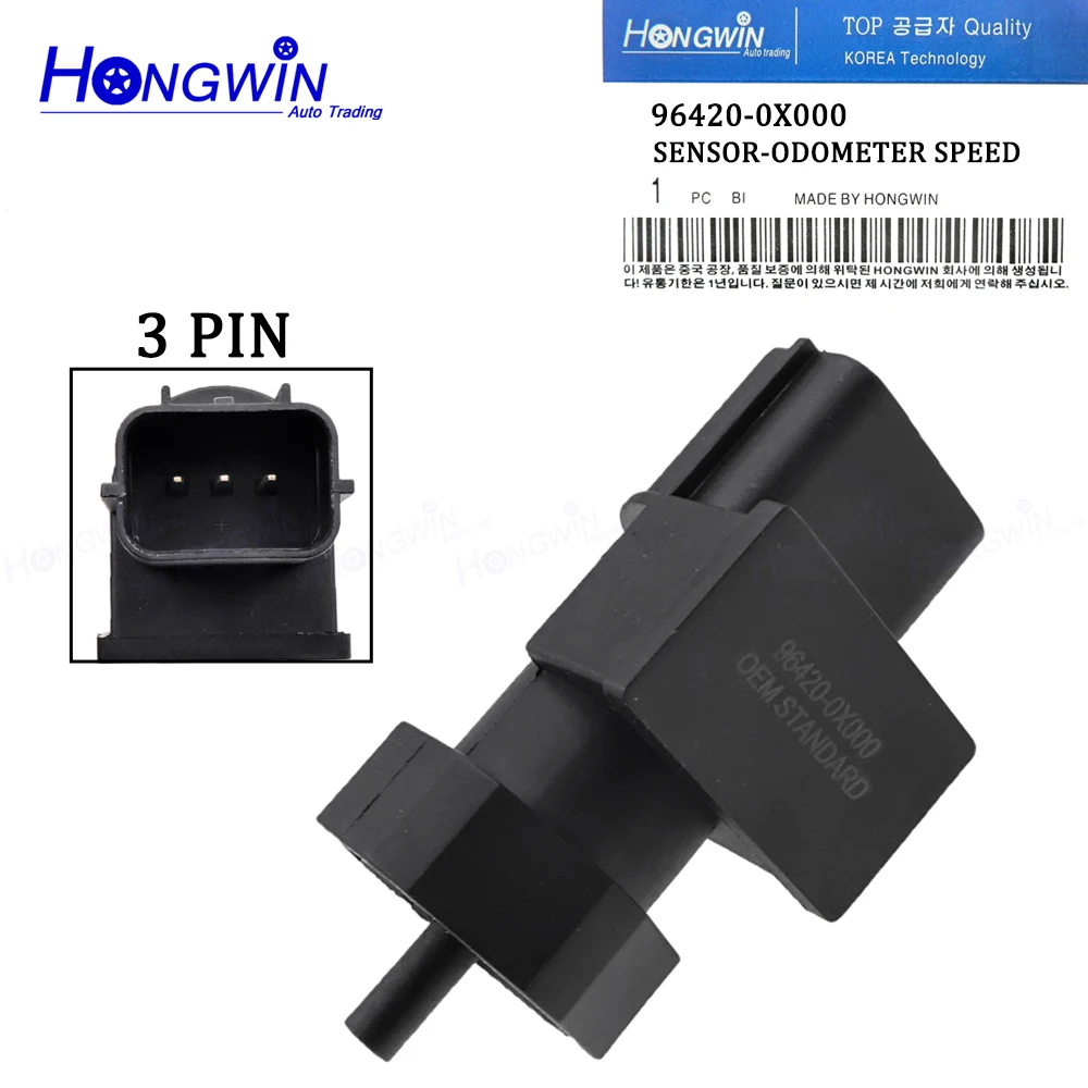 HONGWIN Speed Sensor 96420-0X000 for Hyundai & Kia Cars