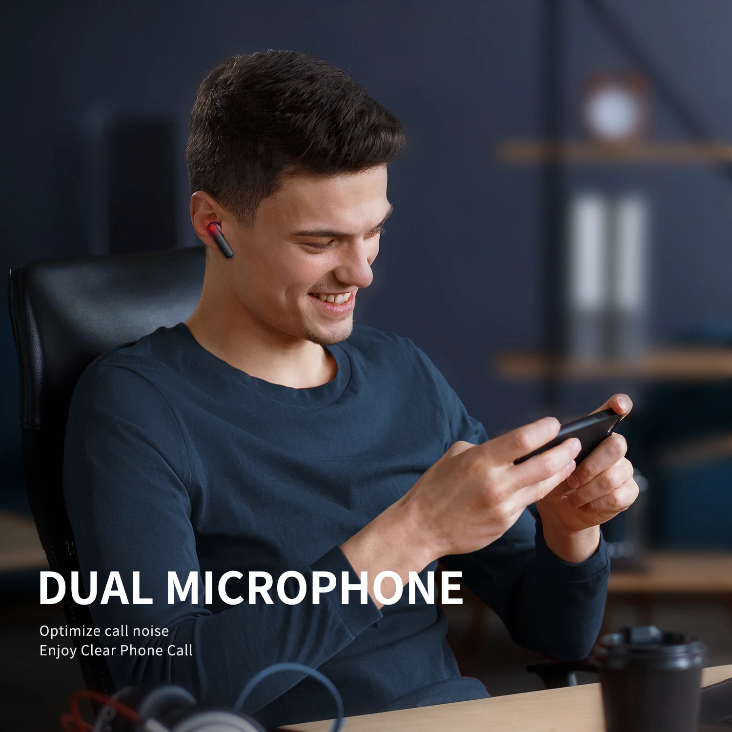 New Arrival SoundPEATS Gamer No .1 Gaming Earphones tws earphone 60 ms Low Latency Type-C Charging wireless earphones headphone