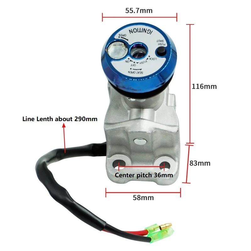 Tap Lock Switch Fuel Tank Cap Lock With Two Keys Main Switch Set Ignition Lock Security Key for Yamaha NMAX 155