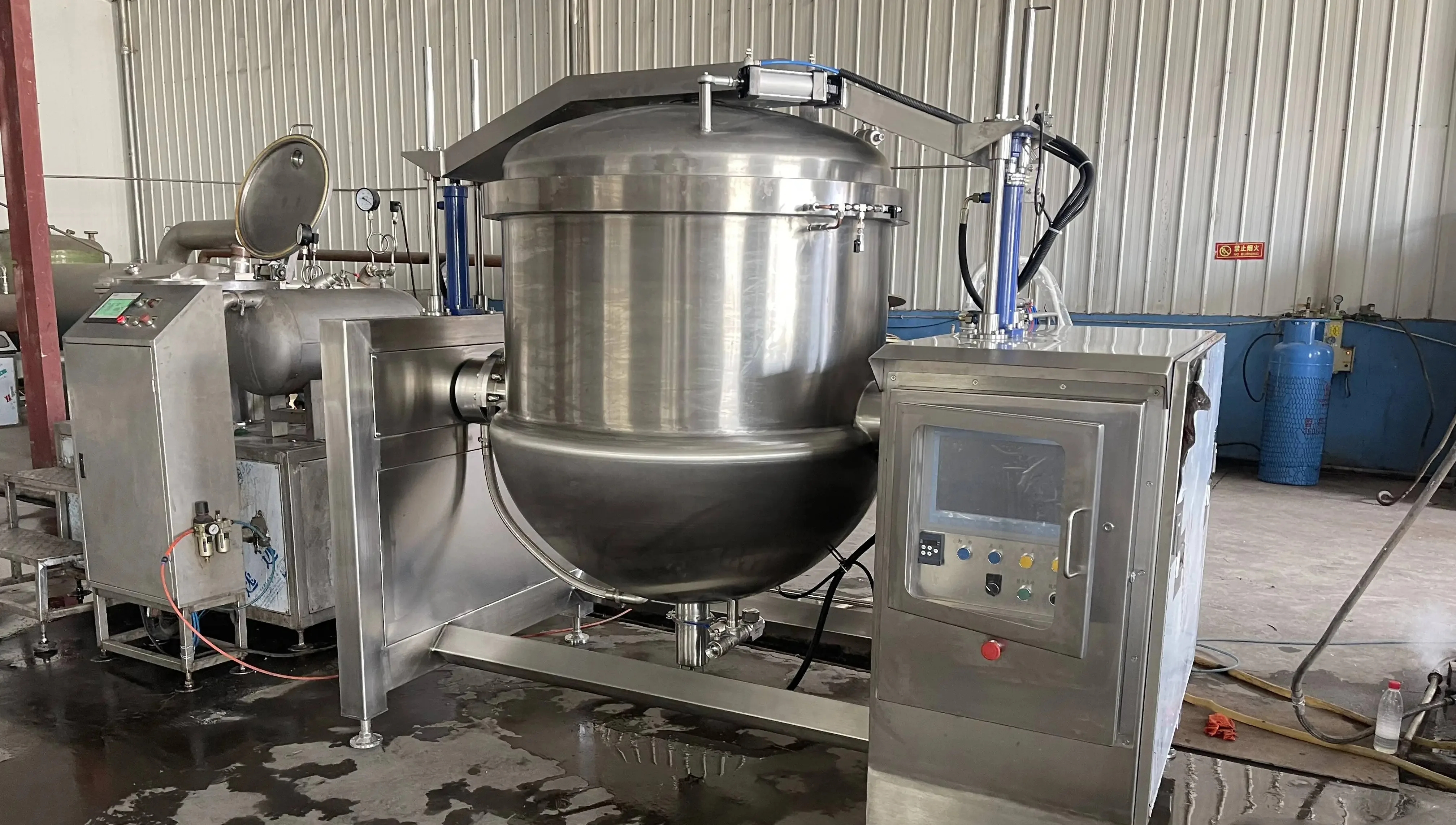 Commercial Bone Soup High Pressure Cooker Large Size Industrial 300