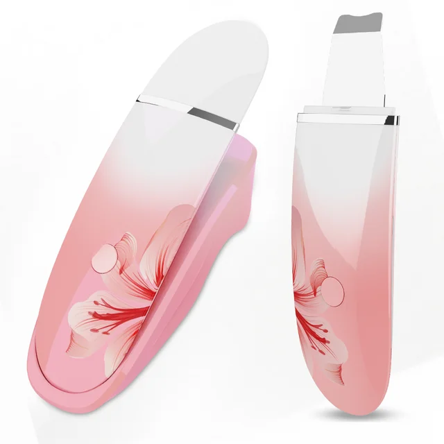 Hot Customized ultrasonic skin scrubber spatula face peeling skin rejuvenating Beauty machine home use