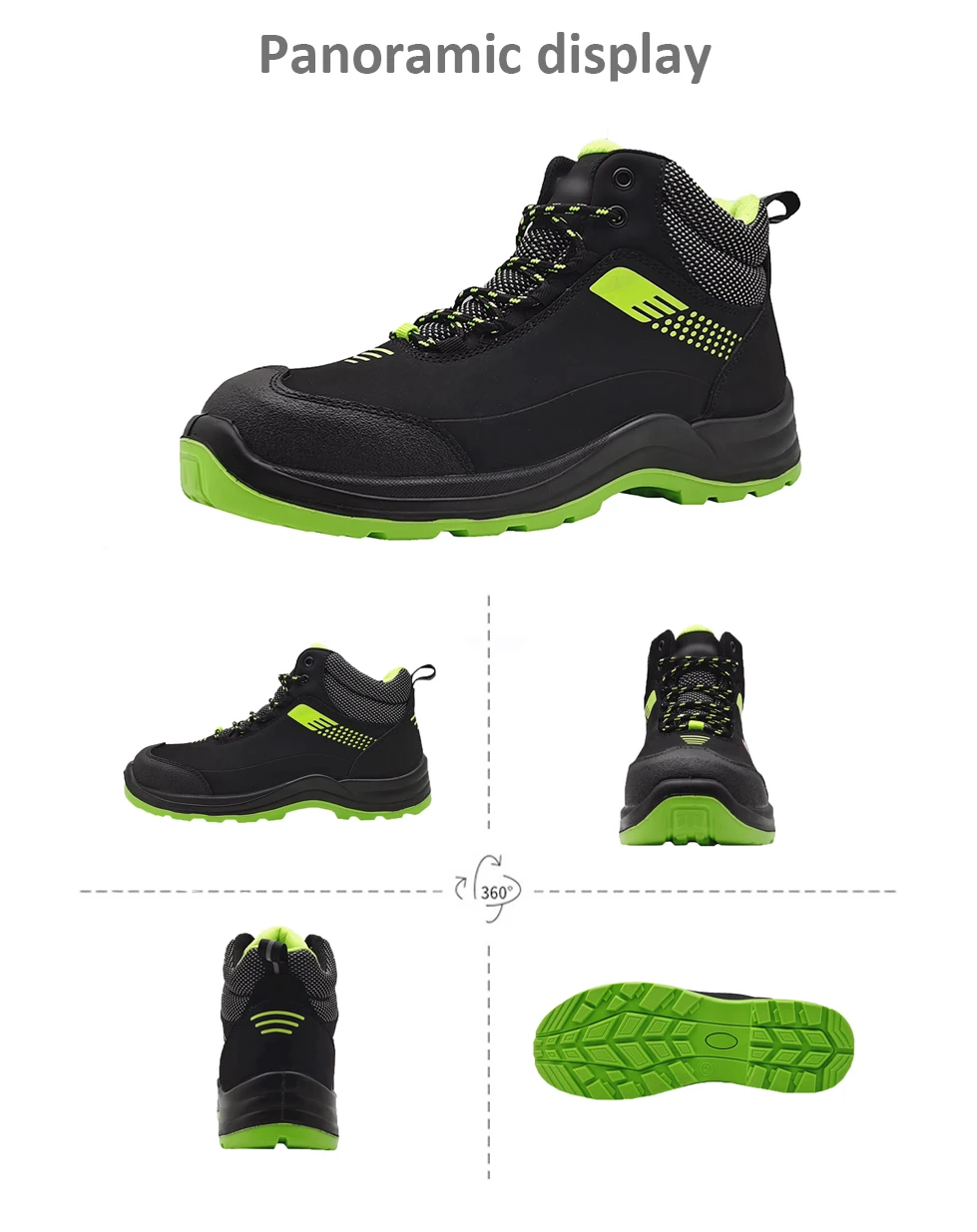 VITOSAFE Comfortable Anti-stab Leather Labor Protection Footwear Steel Toe Shoes Work Boots factory