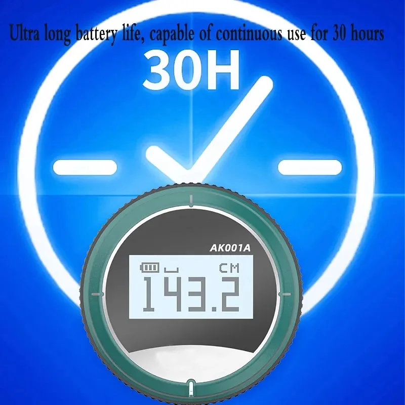 Electronic Tape Measure With LCD Display Digital Ruler Battery Powered Length Measuring Tool for Flat Curved