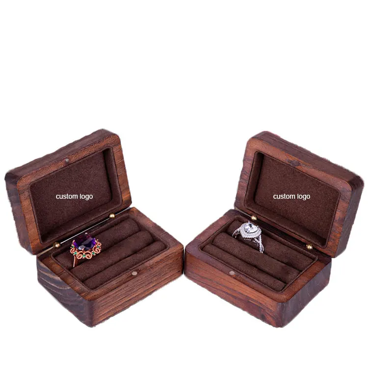 Walnut Portable Jewelry Storage Box