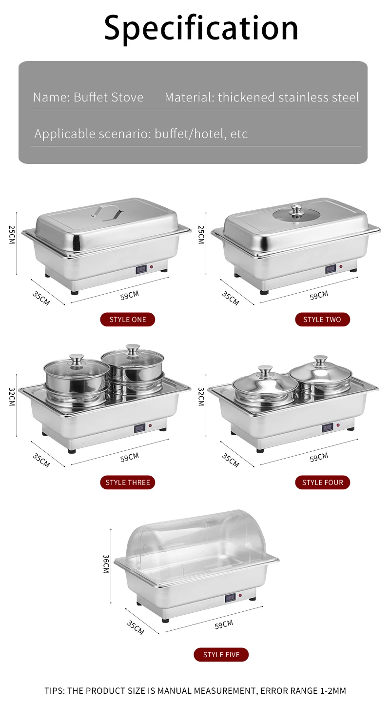 Wholesale Buffet Food Warmer Integrated Electric Food Steamer Stainless
