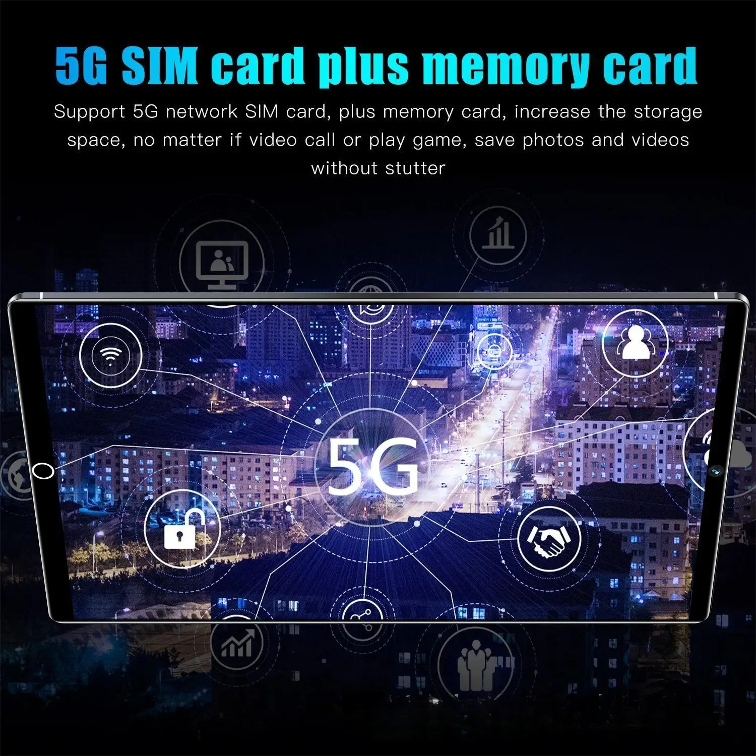2024's Top Choice 5G Smart Tablet PC with 16GB RAM 1TB Storage - All-in-One for Study and Office