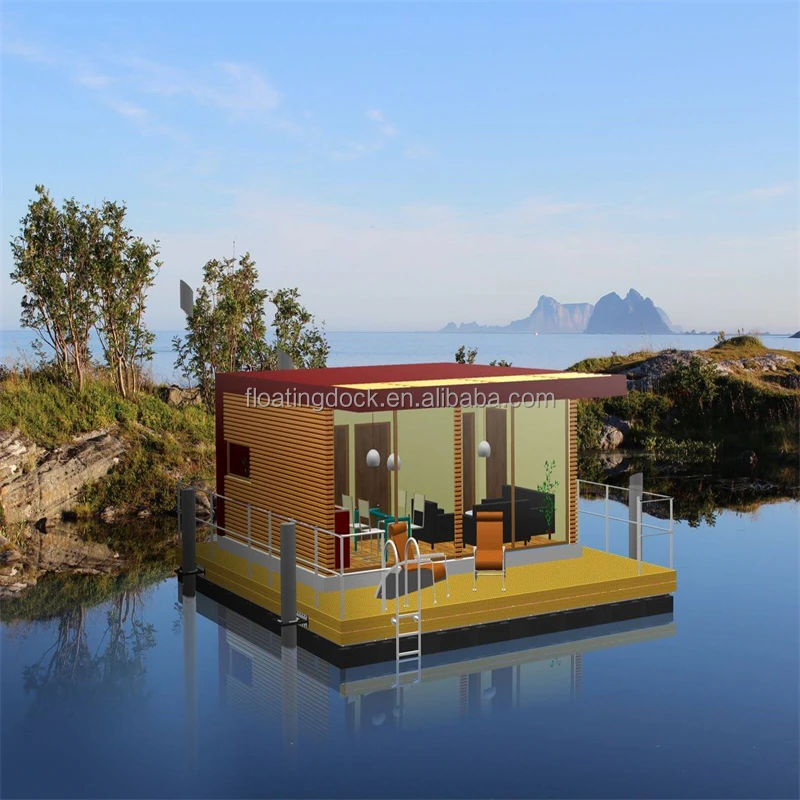 Easy Installation DIY Modular Floating Pontoon House Boat Pontoon
