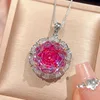 Rose pendant with box chain