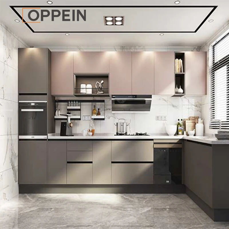 OPPEIN Kitchen and Bathroom Set Furniture Vietnam Buying Base Kitchen Cabinets for Sale