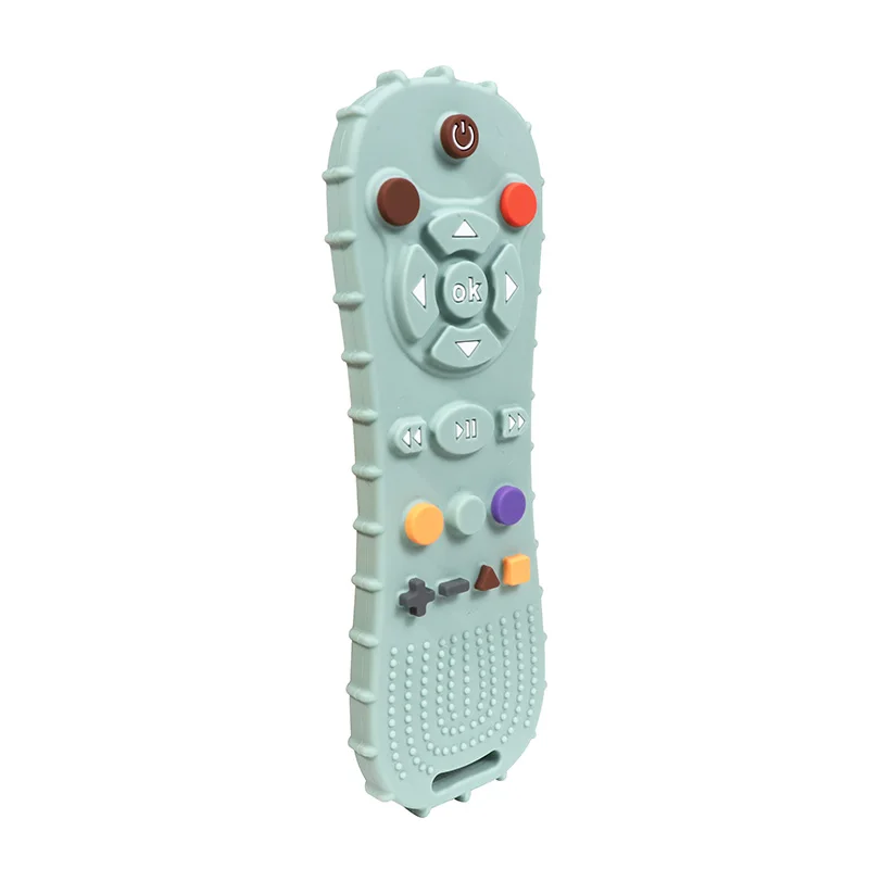 New Design 6-12 Month BPA Free  Baby Teething Toy Funny TV Remote Control Shape Teething Relief Toys factory