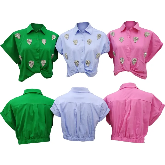 Blouses & Shirts Quick Dry Anti-wrinkle & Anti-shrink ODM Attire for Everyday Summer Spring Wear Stylish