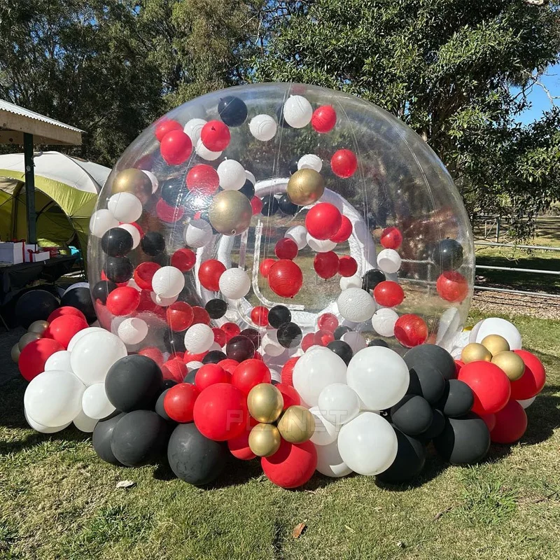 Portable Outdoor Bubble Tent Transparent Bubble Dome House Inflatable Bubble Camping Tent House With Tunnel