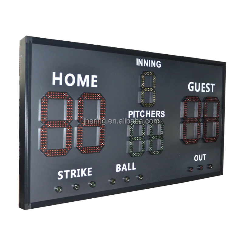 Jhering LED Baseball Score Screen Outdoor Stadium Scoreboard Digital Sport Game Scoreboard