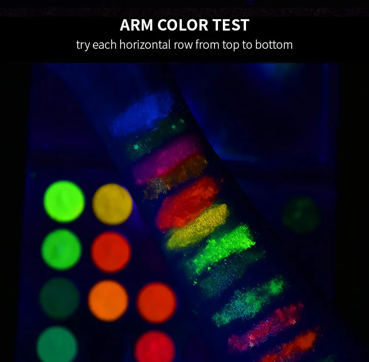 
 OEM Лидер продаж косметика оптовая продажа 24 цвета Хэллоуин светящиеся тени для век Палитра блестки матовые тени для век частная марка  