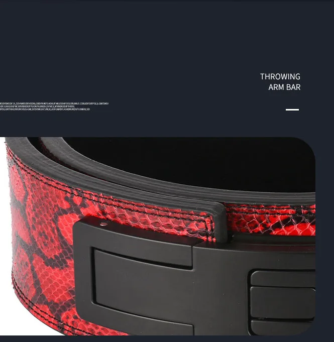 Heavy Weight Leather Back Safety Fitness Pu Leather Gym Belt Metal Weightlifting Fitness Lever