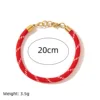 Bracciale rosso 18 cm