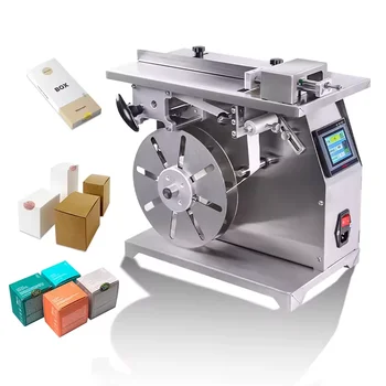 Electric All-In-One Semi-Automatic Right-Angle Labeling Coding for Toys Gifts Cosmetics Food Boxes Cans Bags-Motor for Carton