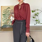 Hanna 2022 Fall Women Office Loose Formal Wide Leg Solid Pants For Ladies Chain High Waist Straight Women's Pants Trousers