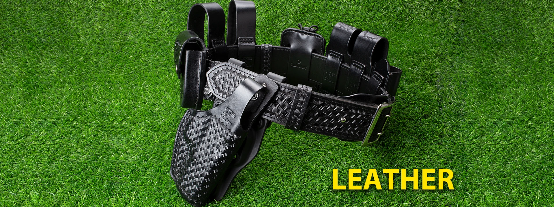 Gun&flower Universal Shoulder Holster With Double Magazine Pouch And