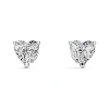 10k white gold + heart cut 5.5*5.5mm