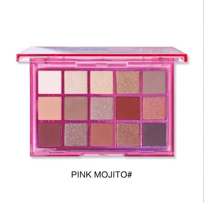 UCANBE Pink Mojito 15 Colors Sweet Party Eyeshadow Palette NEW in