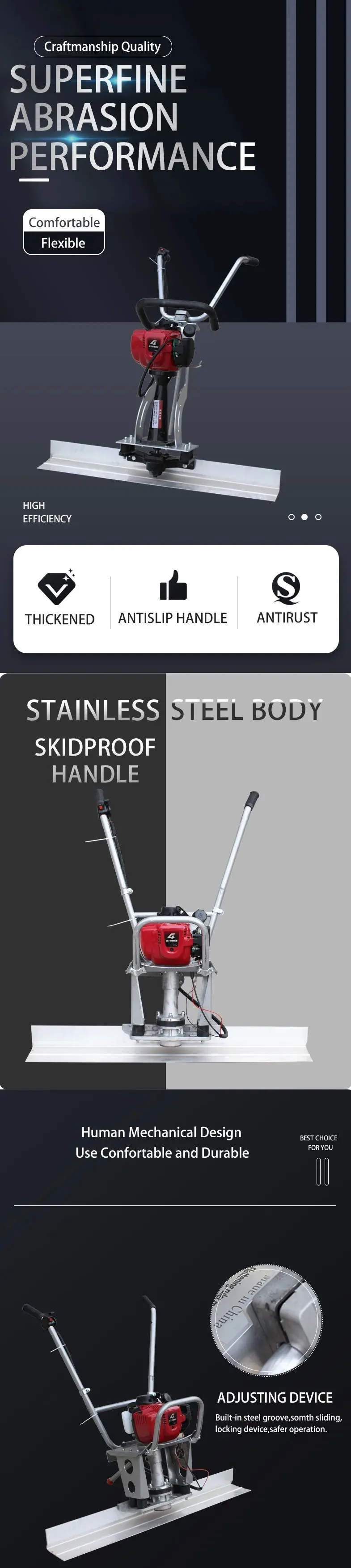 Concrete Vibrating Screed/mortar Sand Screed/concrete Level Spin ...