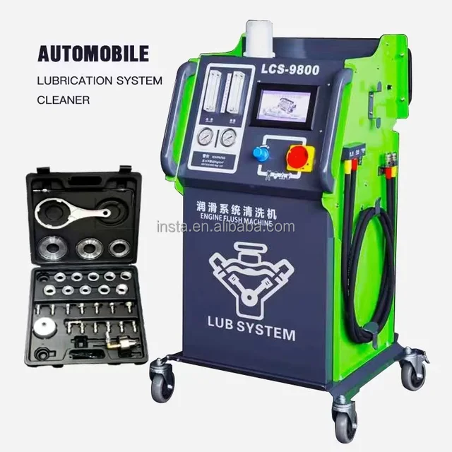 LCS-9800 Lubrication system flushing machine High quality automobile engine oil change equipment