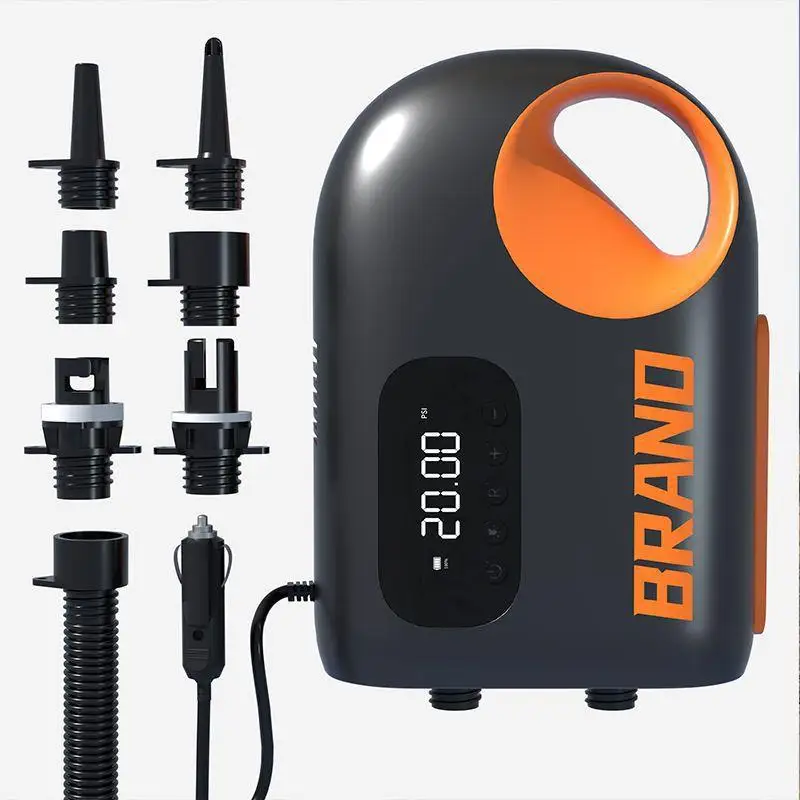 12V DC 20PSI High Pressure Cord or Cordless Air Rechargeable 20 PSI Electric Inflator Air Pump for Sup Board Paddle Kayak - view 6