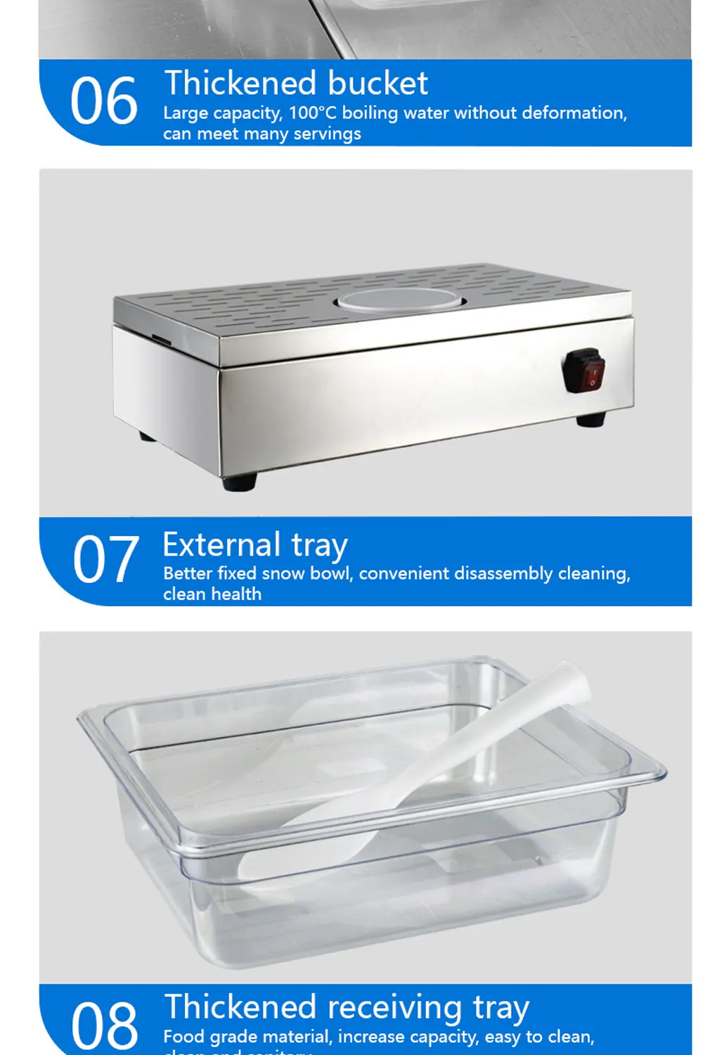 Hot Sale Snow Ice Flake Snow Making Machine Korea Bingsu Ice Makers