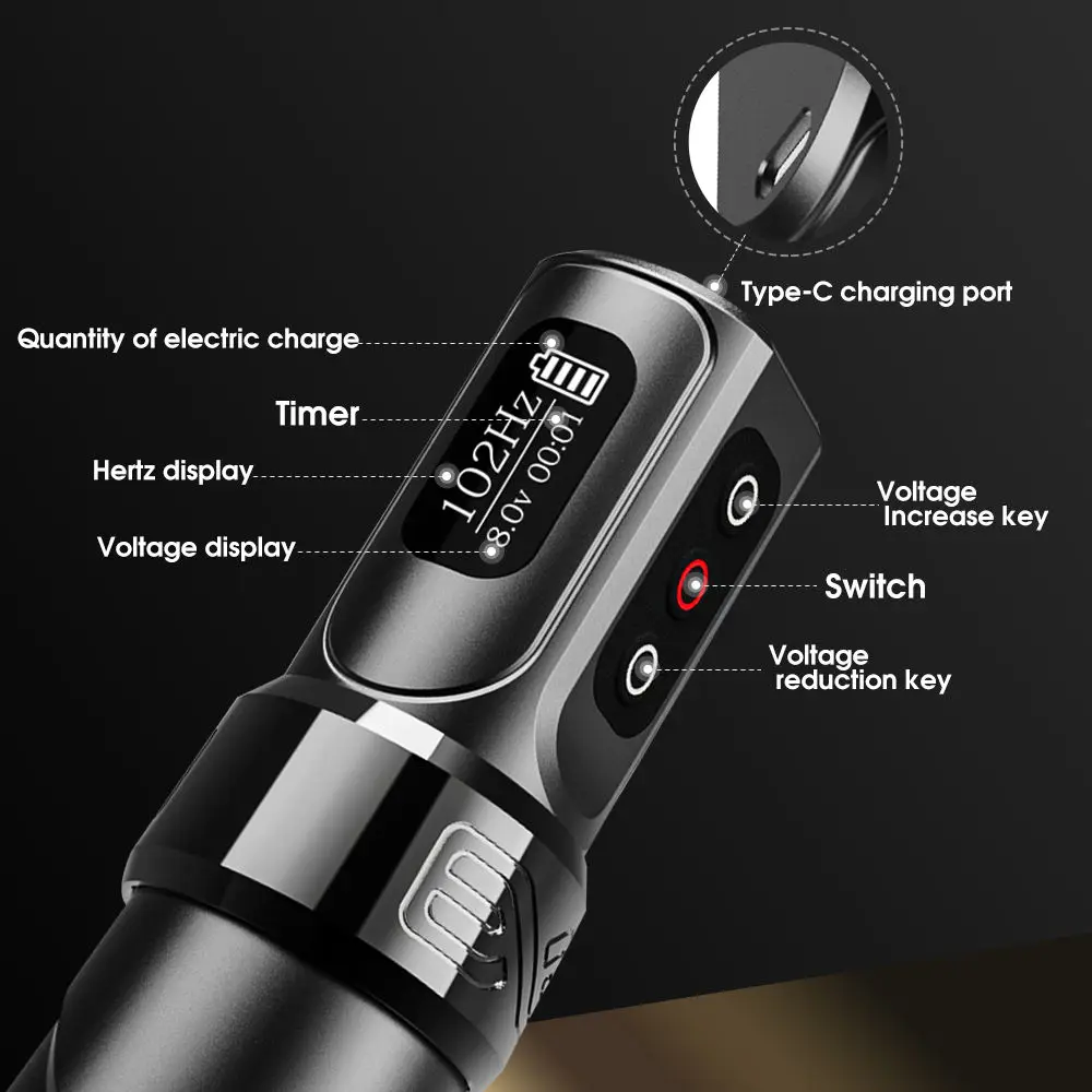 XNET E X O F L U X M a X Tattoo Machine - Power & Portability