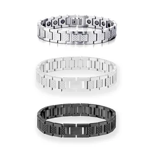 Hot Selling High-End Crocodile Pattern Natural Stone Electroplated Stainless Steel Geometric Unique Elegant Bangles