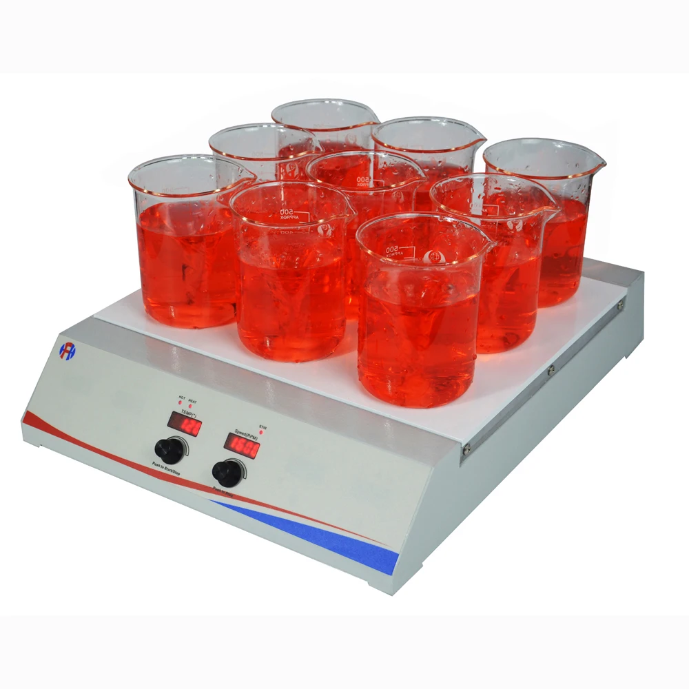 10 Points Magnetic Stirrer Hotplate Hsha-10d Laboratory Multi-position ...