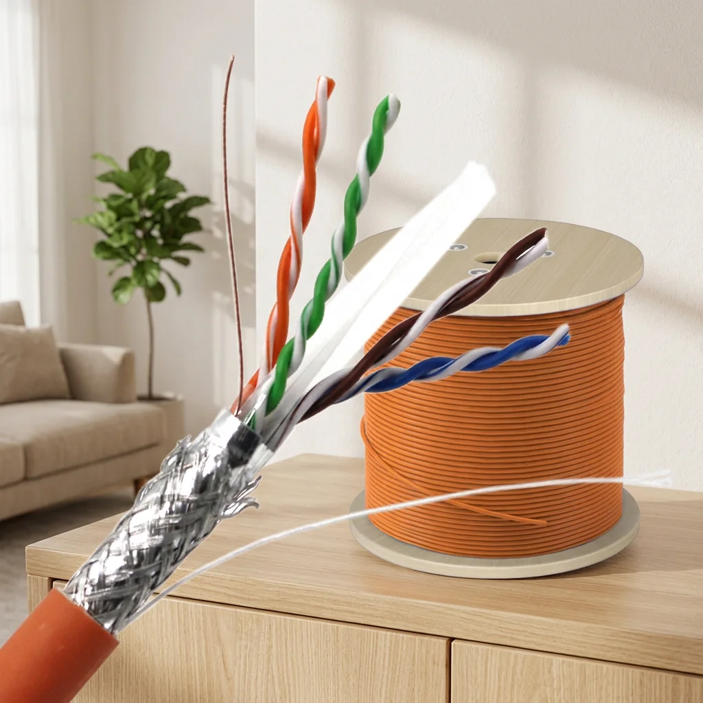 SFTP WATERPROOF ELECTRIC STRANDED COPPER BELDEN CAT6 CABLE SFTP