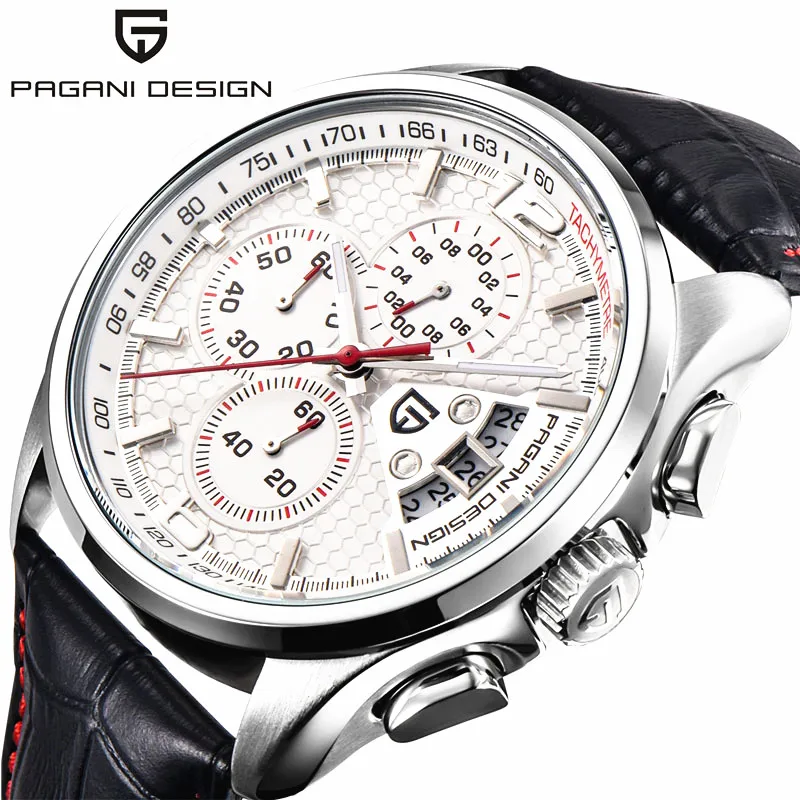 PAGANI DESIGN 3306 Brand Multi Function Quartz Men Chronograph Sport Watch Dive 30m Casual Fashion Custom Logo Watches
