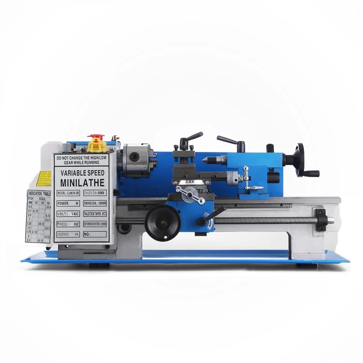 Lathe 0618 3B Procesamiento Mini Metal Torno Metal Lathe 550W Velocidad Variable Mini Lathe Machine