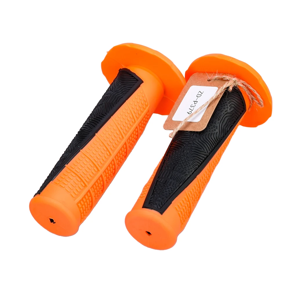 Motorcycle Handle Grip Kit Twocolor Rubber Handle Cover Universal