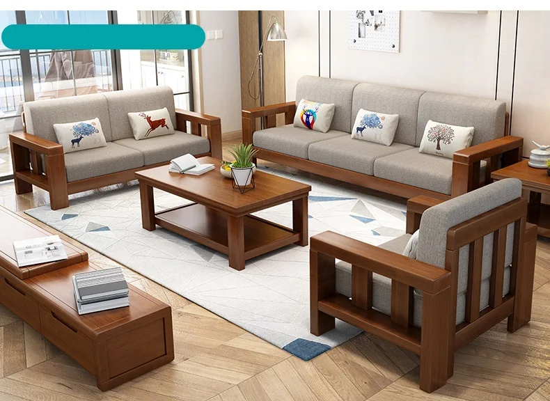 Nordic simple and modern design of the size of the living room furniture combination set