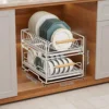 White * dish & bowl rack [Depth 40cm]