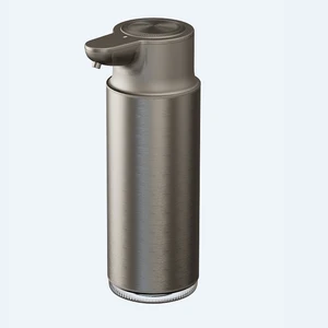 New Design Automatic Touchless Stainless Steel Metal Foam Soap Dispenser Pump Bottle  Electric USB Rechargeable Kitchen