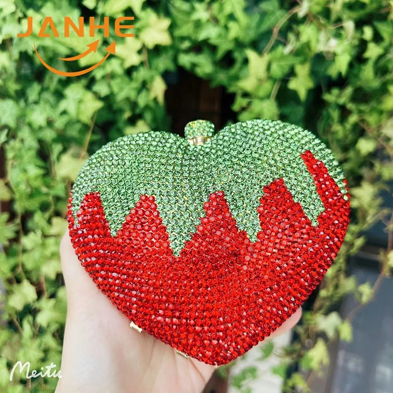 Wholesale New Wedding Party Handbags and Purses Sparkling Crystal French  Fries Chips Minaudiere Clutch Women Evening Bags From m.