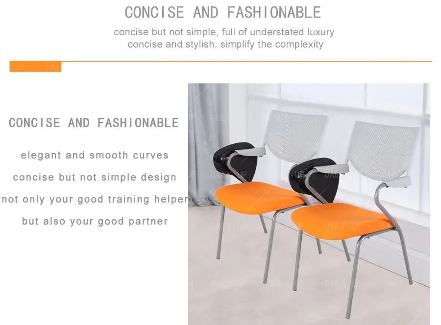 Comfortable Training Chair lecture chair with writing tablet chair with writing tablet