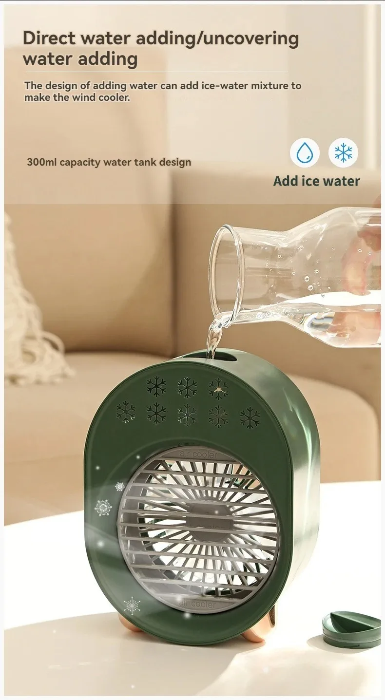 Mini Klimagerät Mit Befeuchter Und Led Nachtlicht Für Den Tisch_voghion.com