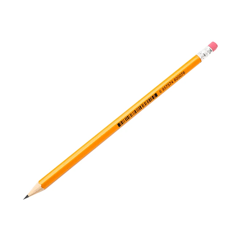 100 Matite HB Con Gomma - Legno Naturale, Già Appuntite, 19cm, Confezione Sostenibile - Foto 2