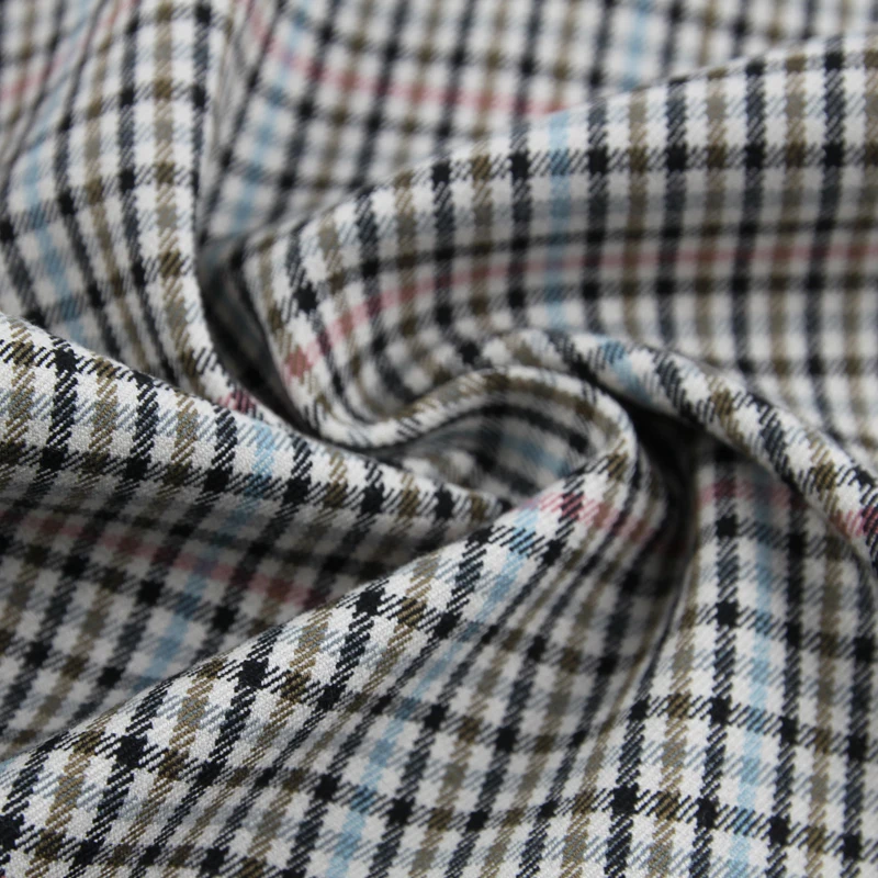 Высококачественная эластичная ткань из хлопка и вискозы для юбки костюма платья брюк однотонные брюки стрейч в